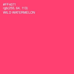 #FF4071 - Wild Watermelon Color Image